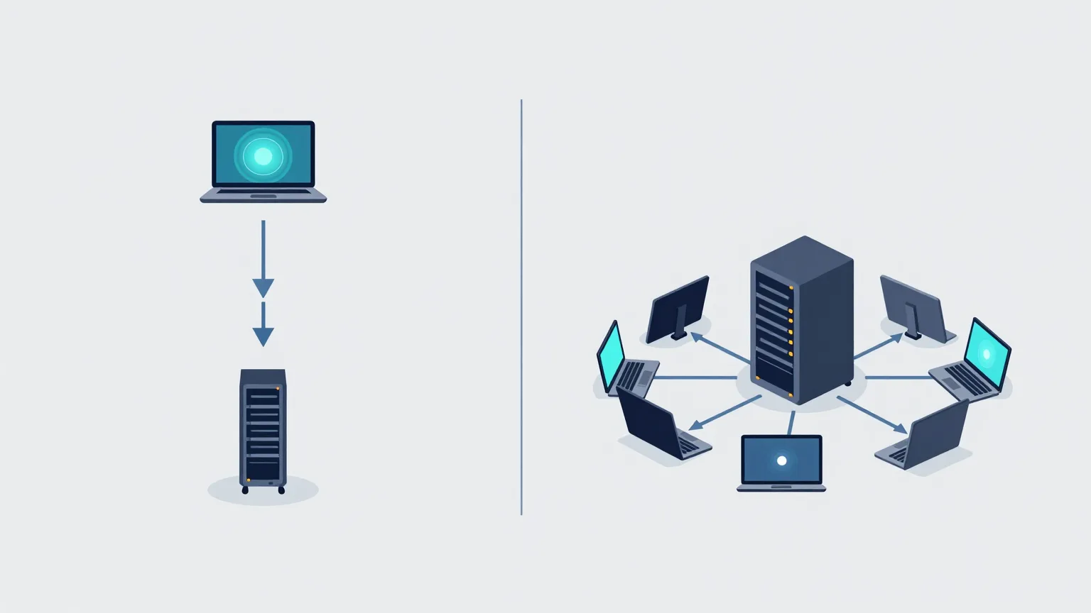 SSH TargetsとRemote Orca Serversの管理主体の違いを示す比較図